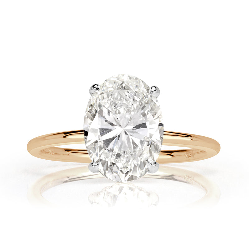 3.19ct Oval Cut Diamond Engagement Ring