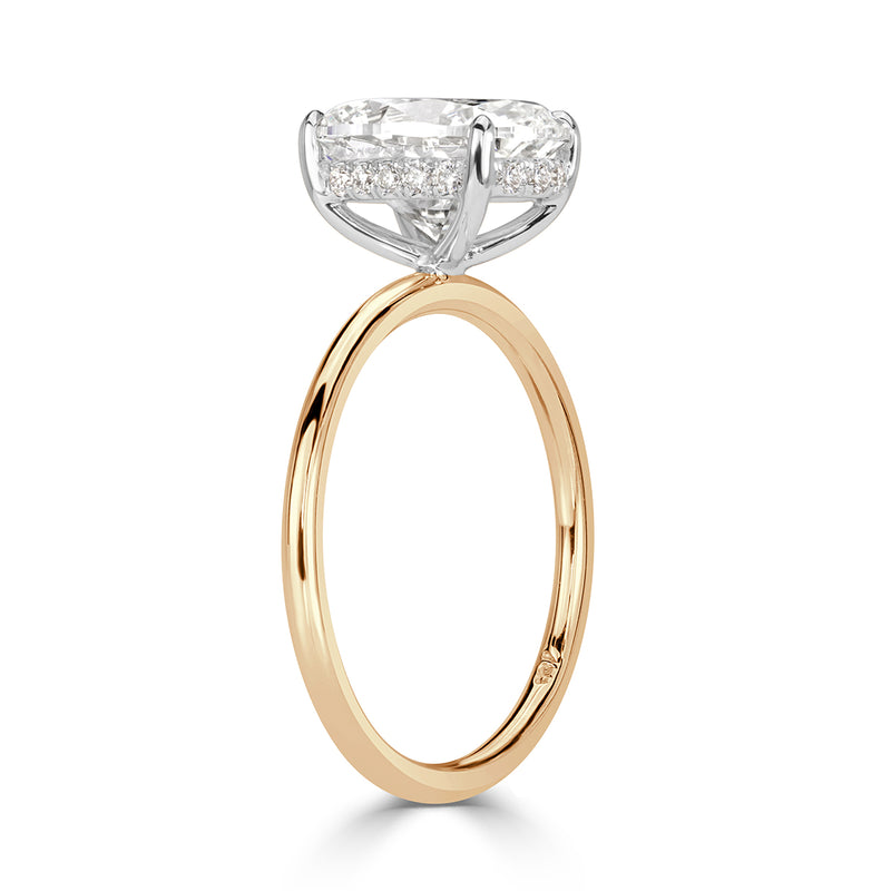 3.19ct Oval Cut Diamond Engagement Ring