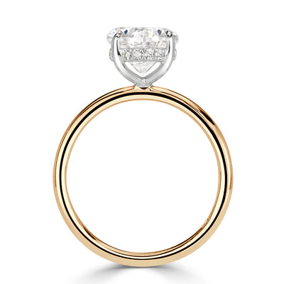 3.19ct Oval Cut Diamond Engagement Ring