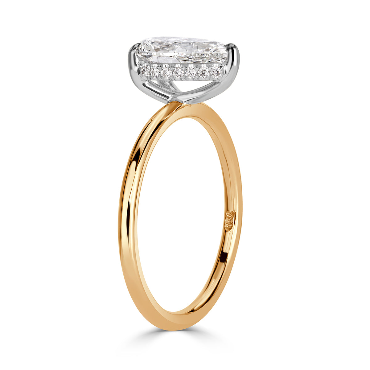 1.36ct Pear Shaped Diamond Engagement Ring