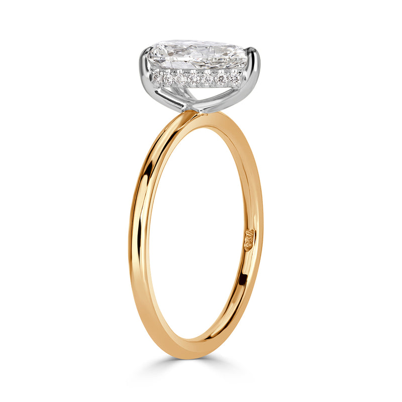 1.36ct Pear Shaped Diamond Engagement Ring