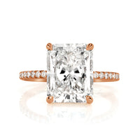 5.36ct Radiant Cut Diamond Engagement Ring
