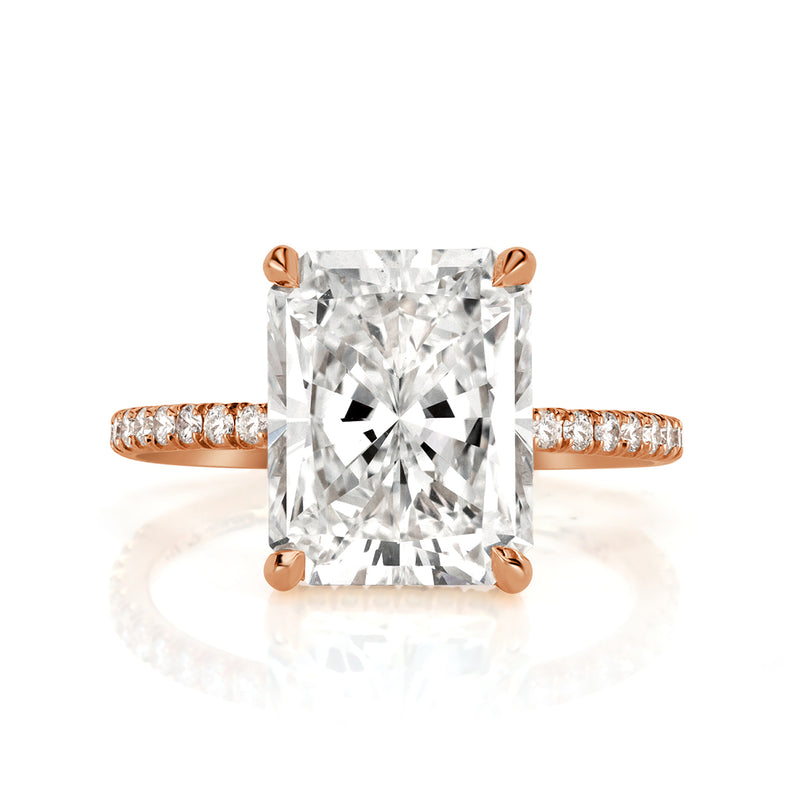5.36ct Radiant Cut Diamond Engagement Ring