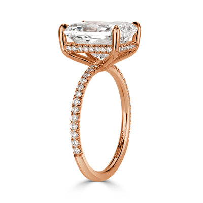 5.36ct Radiant Cut Diamond Engagement Ring