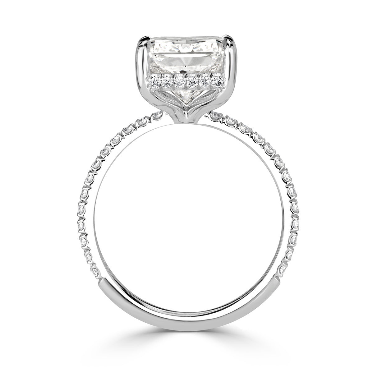 5.48ct Radiant Cut Diamond Engagement Ring