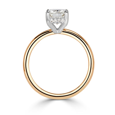 1.58ct Radiant Cut Diamond Engagement Ring