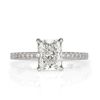1.90ct Radiant Cut Diamond Engagement Ring
