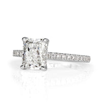 1.90ct Radiant Cut Diamond Engagement Ring