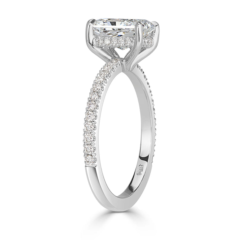 1.90ct Radiant Cut Diamond Engagement Ring
