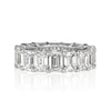 11.23ct Emerald Cut Diamond Eternity Band in Platinum