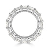 11.23ct Emerald Cut Diamond Eternity Band in Platinum