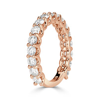 1.42ct Round Brilliant Cut Diamond Band in 18k Rose Gold