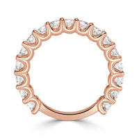 1.42ct Round Brilliant Cut Diamond Band in 18k Rose Gold
