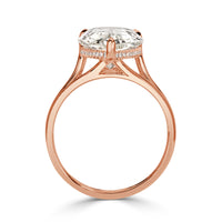 5.68ct Pear Shaped Diamond Engagement Ring