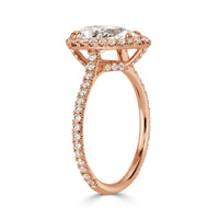 2.12ct Pear Shaped Diamond Engagement Ring