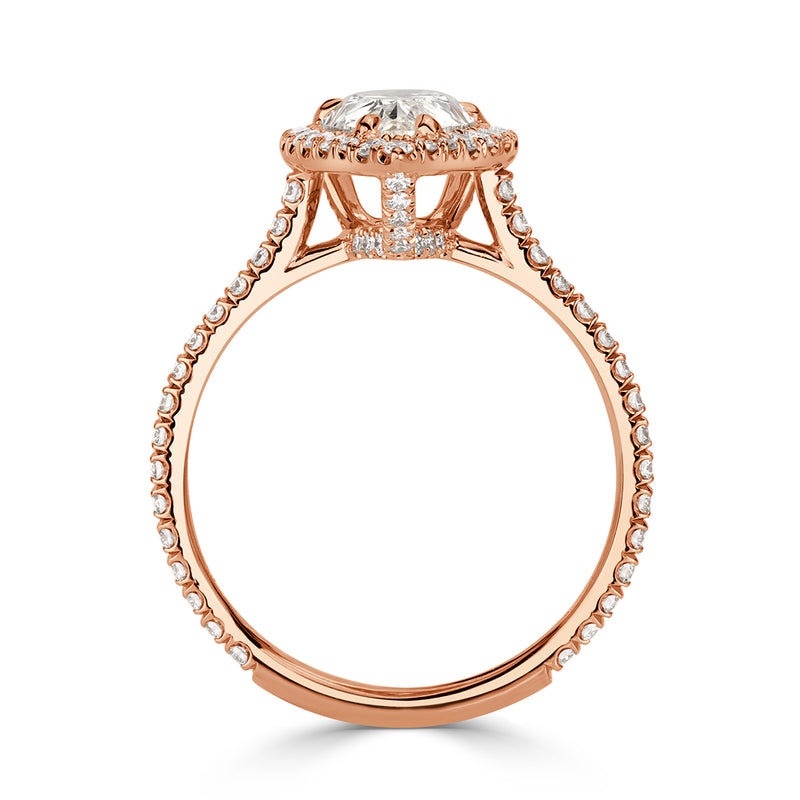 2.12ct Pear Shaped Diamond Engagement Ring