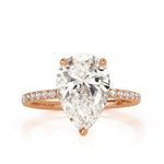 3.26ct Pear Shaped Diamond Engagement Ring