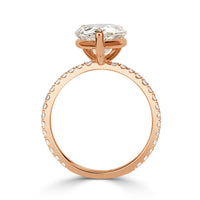 3.26ct Pear Shaped Diamond Engagement Ring