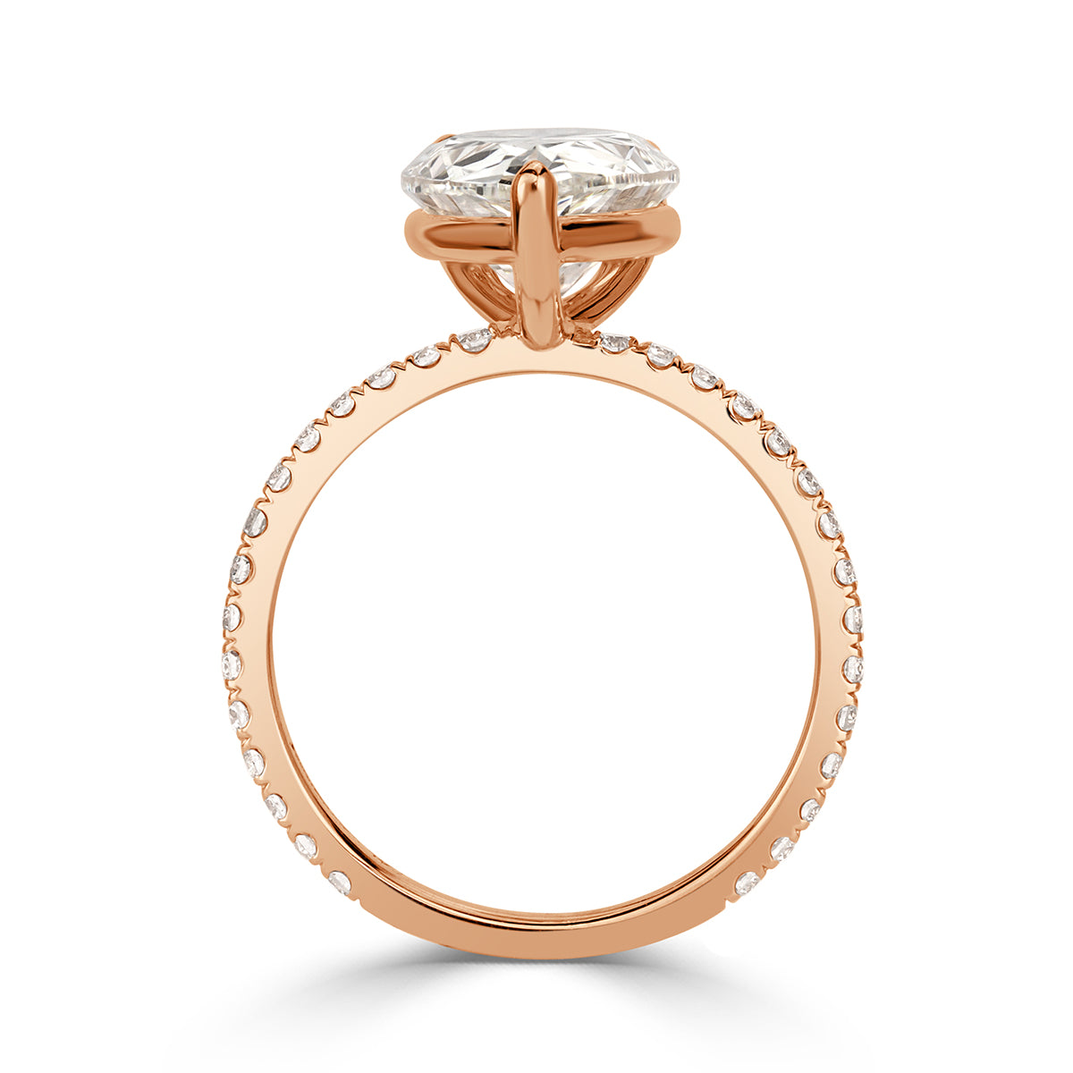 3.26ct Pear Shaped Diamond Engagement Ring