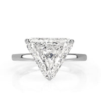 3.67ct Trillion Cut Diamond Engagement Ring
