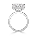 3.67ct Trillion Cut Diamond Engagement Ring