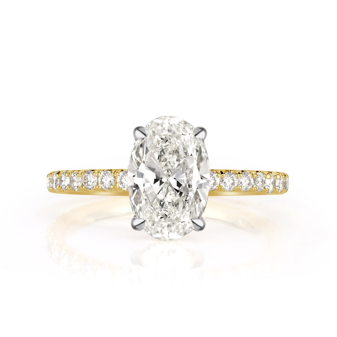 2.32ct Oval Cut Diamond Engagement Ring