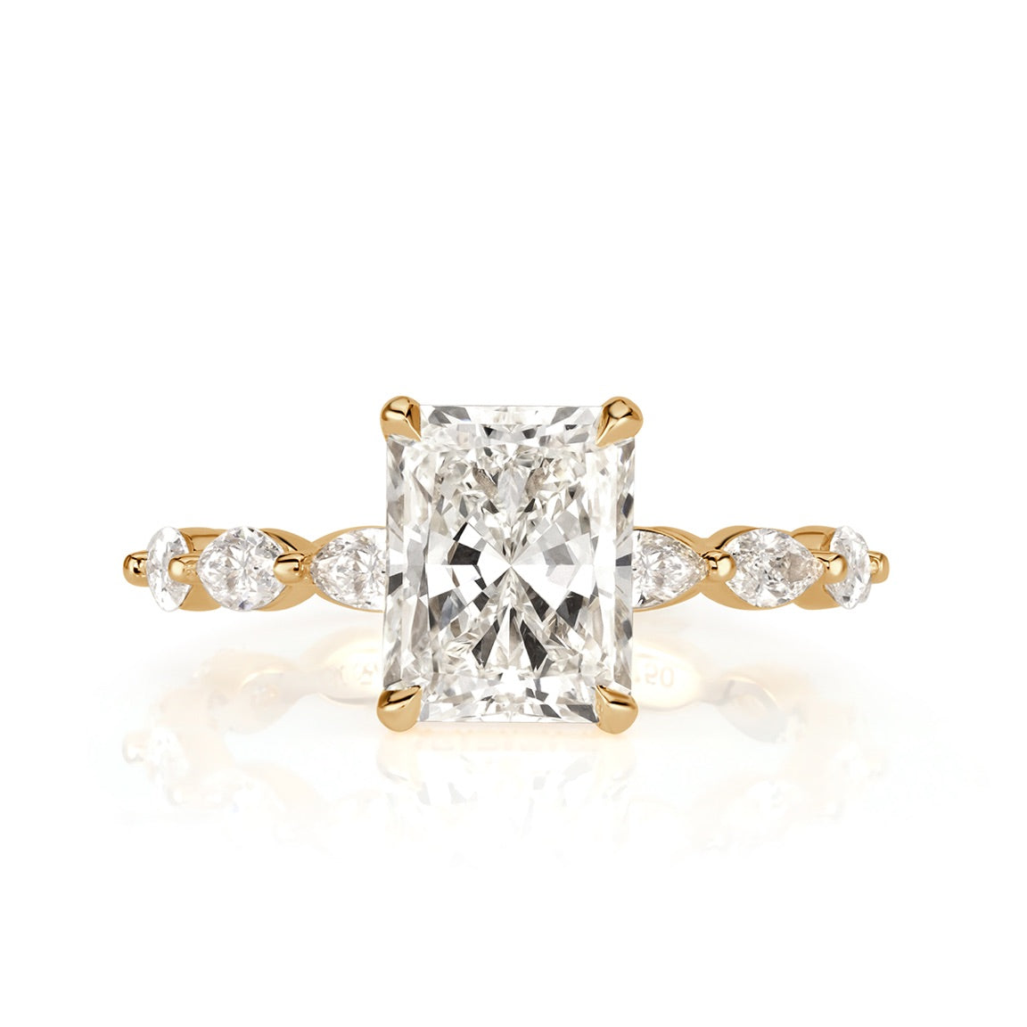 3.10ct Radiant Cut Diamond Engagement Ring
