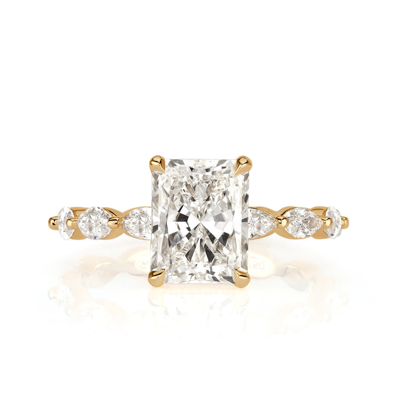 3.10ct Radiant Cut Diamond Engagement Ring