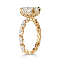 3.10ct Radiant Cut Diamond Engagement Ring