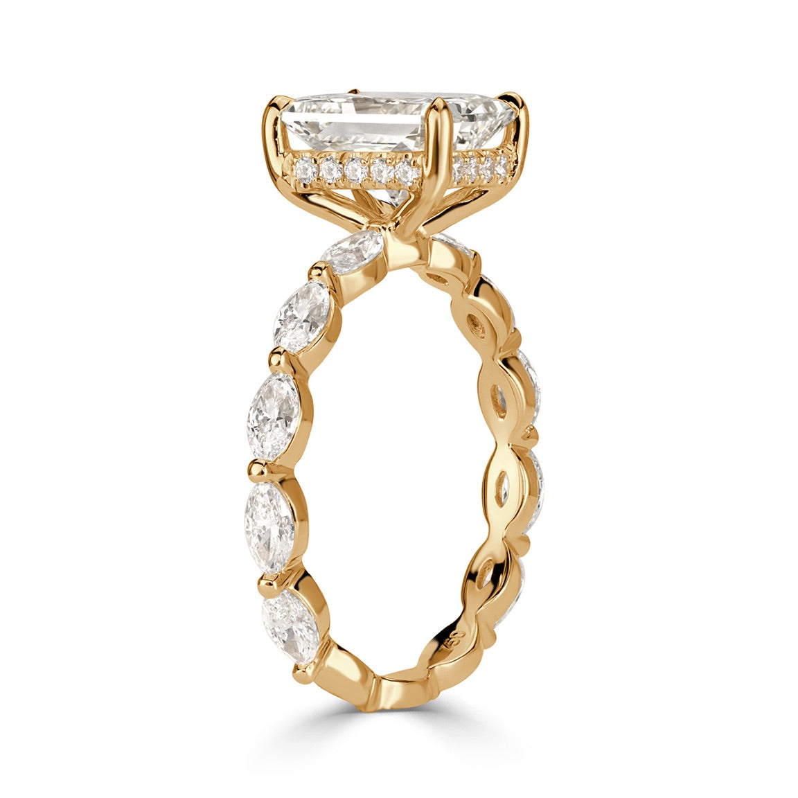 3.10ct Radiant Cut Diamond Engagement Ring