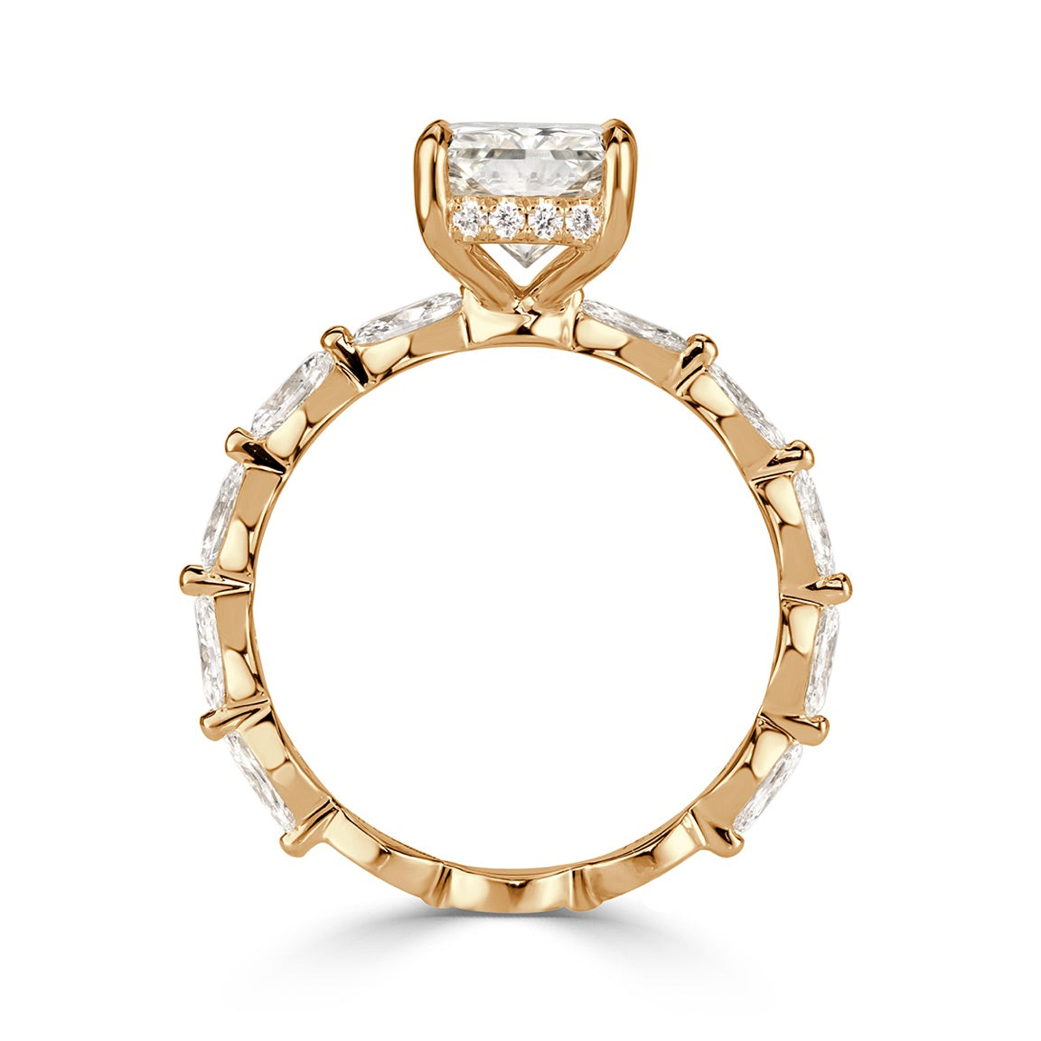 3.10ct Radiant Cut Diamond Engagement Ring