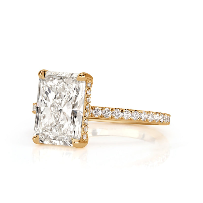 3.50ct Radiant Cut Diamond Engagement Ring