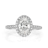 2.27ct Oval Cut Diamond Engagement Ring