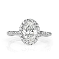 2.27ct Oval Cut Diamond Engagement Ring