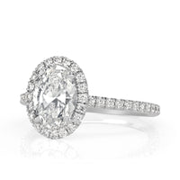 2.27ct Oval Cut Diamond Engagement Ring