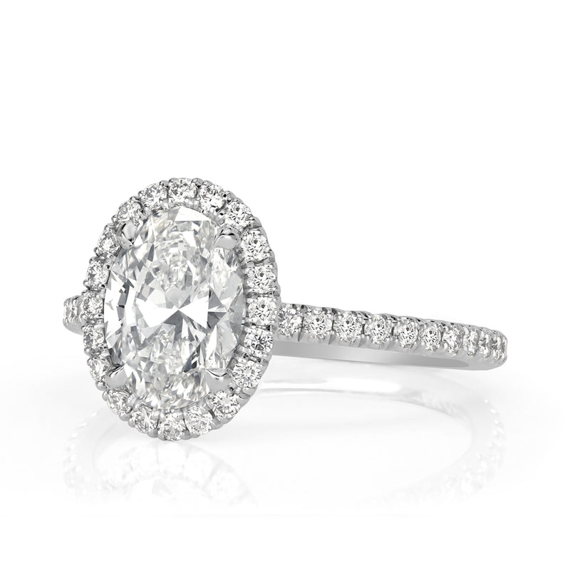 2.27ct Oval Cut Diamond Engagement Ring
