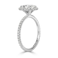 2.27ct Oval Cut Diamond Engagement Ring