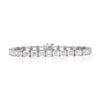14.70ct Emerald Cut Diamond Tennis Bracelet in Platinum