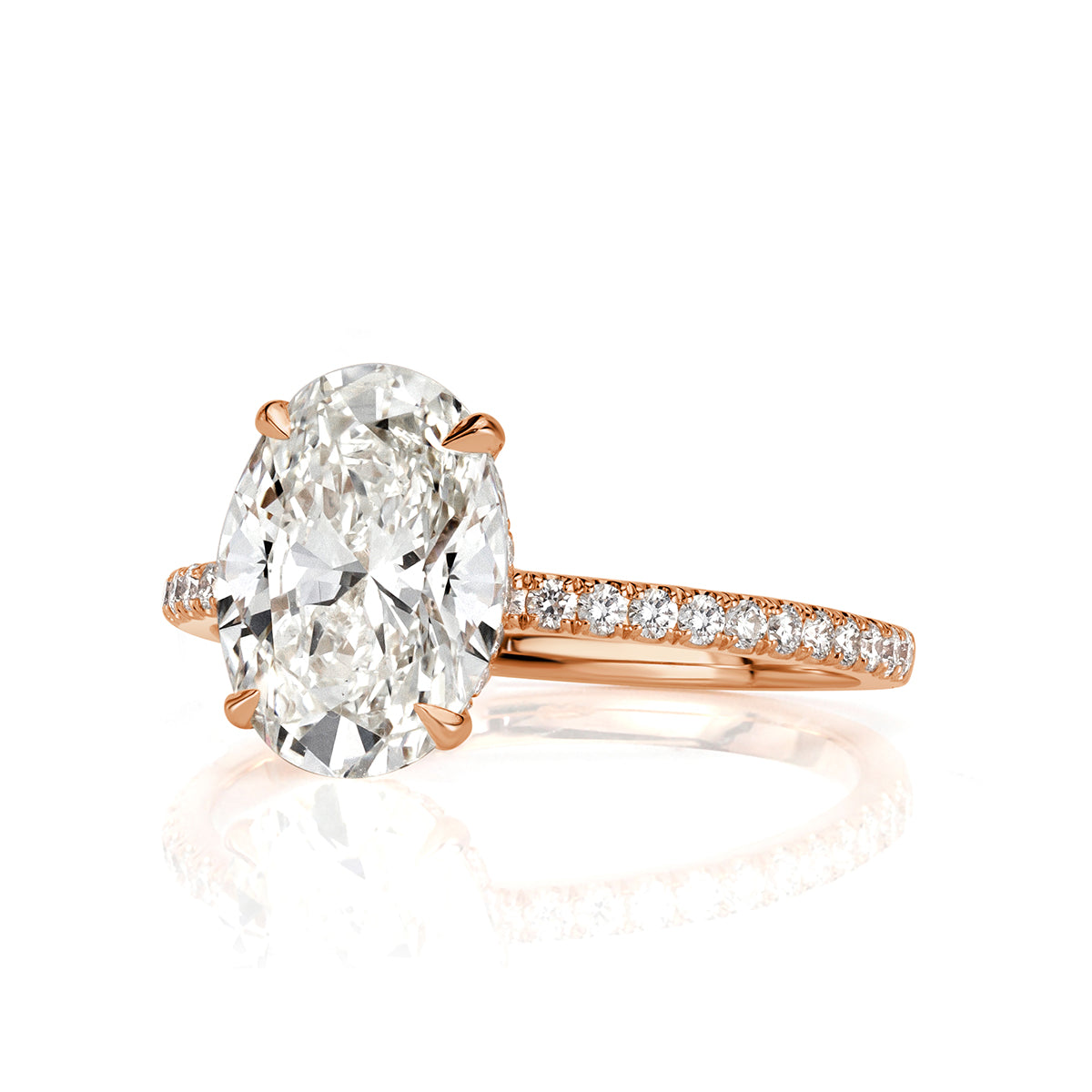2.79ct Oval Cut Diamond Engagement Ring