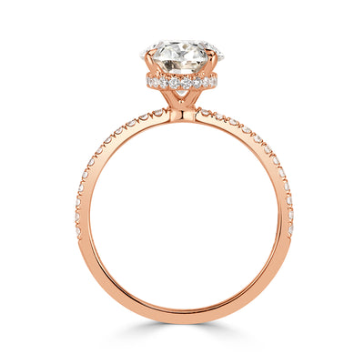 2.79ct Oval Cut Diamond Engagement Ring