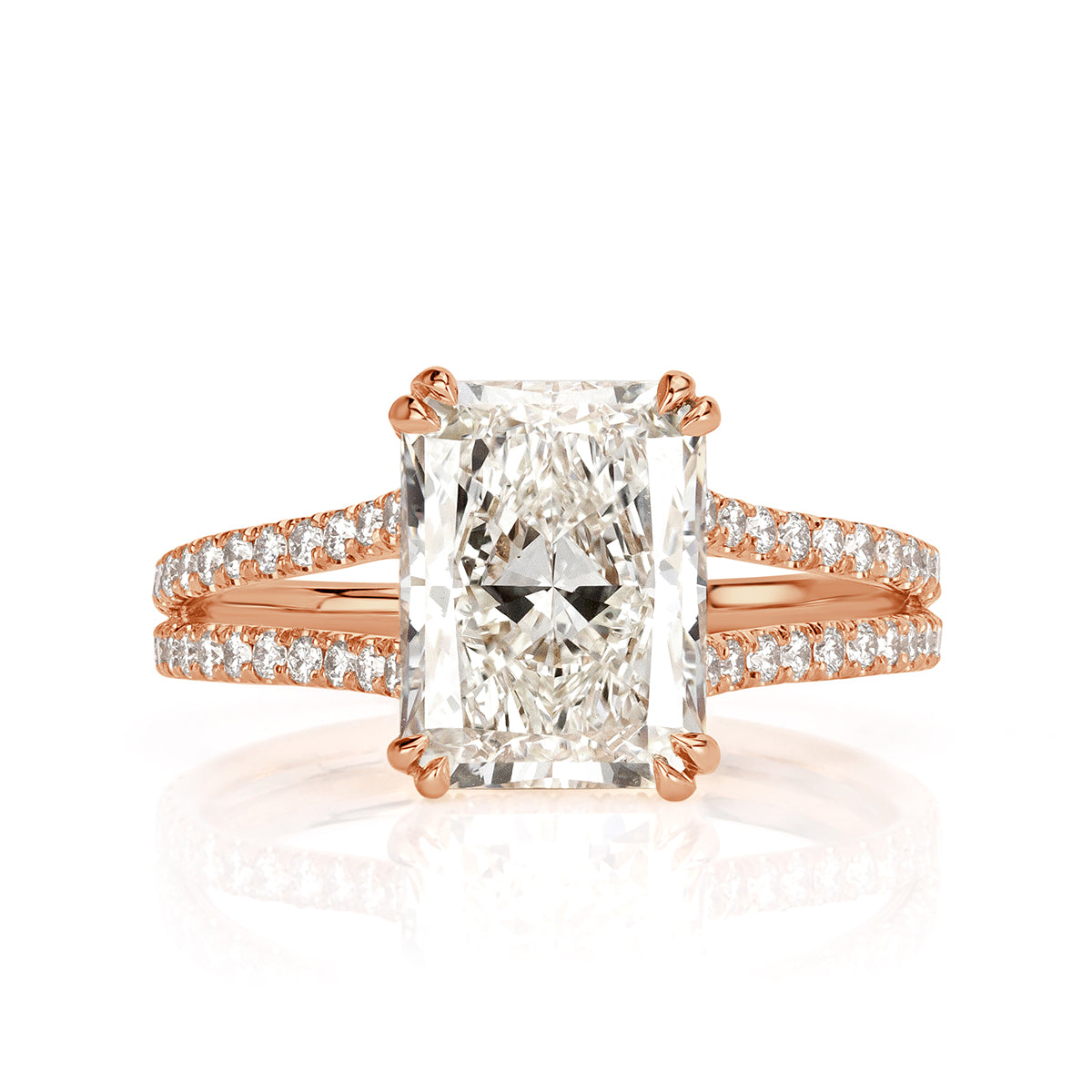 3.02ct Radiant Cut Diamond Engagement Ring