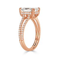 3.02ct Radiant Cut Diamond Engagement Ring