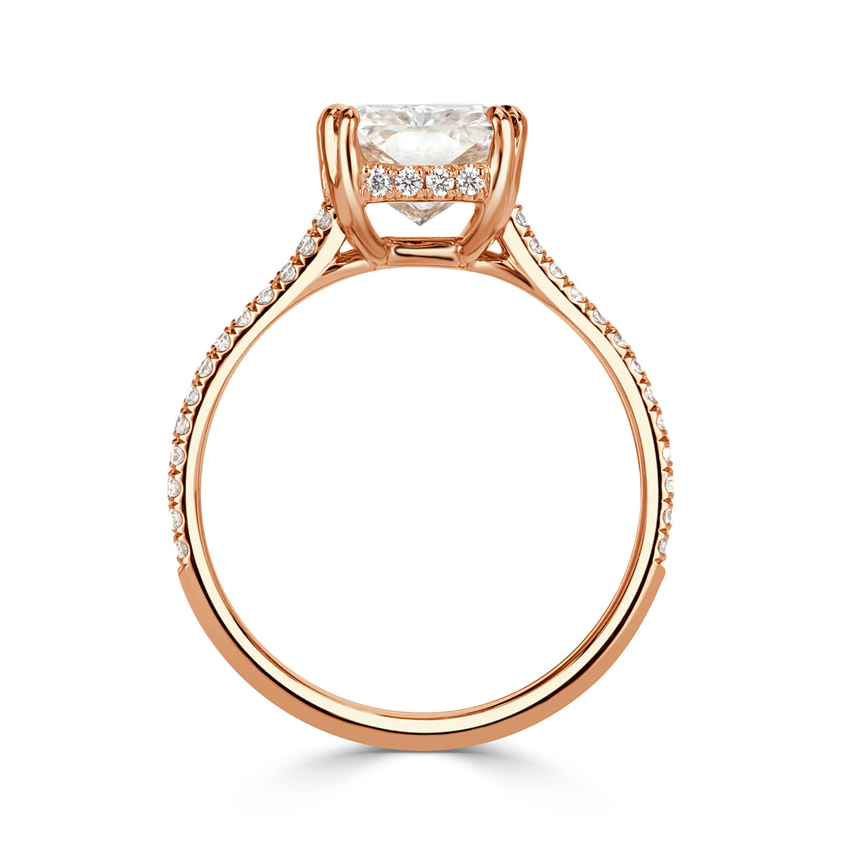 3.02ct Radiant Cut Diamond Engagement Ring