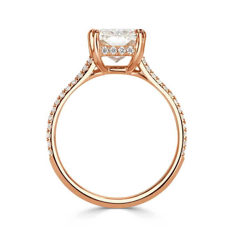 3.02ct Radiant Cut Diamond Engagement Ring