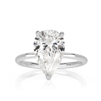3.64ct Pear Shaped Diamond Engagement Ring