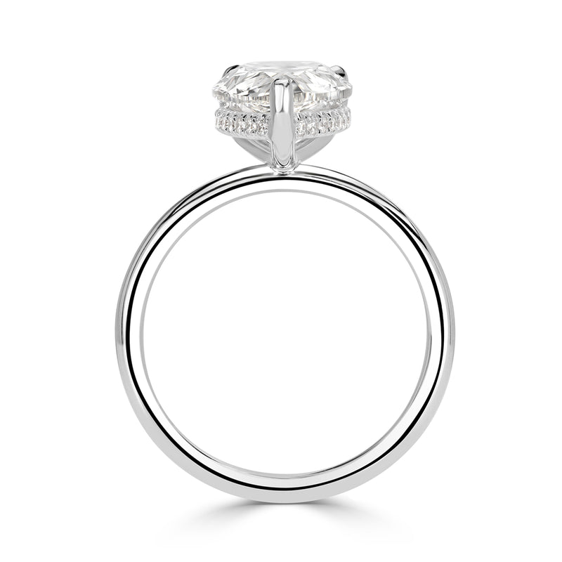 3.64ct Pear Shaped Diamond Engagement Ring