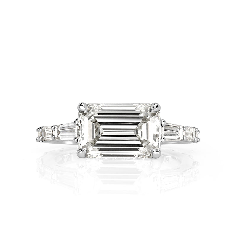 4.78ct Emerald Cut Diamond Engagement Ring