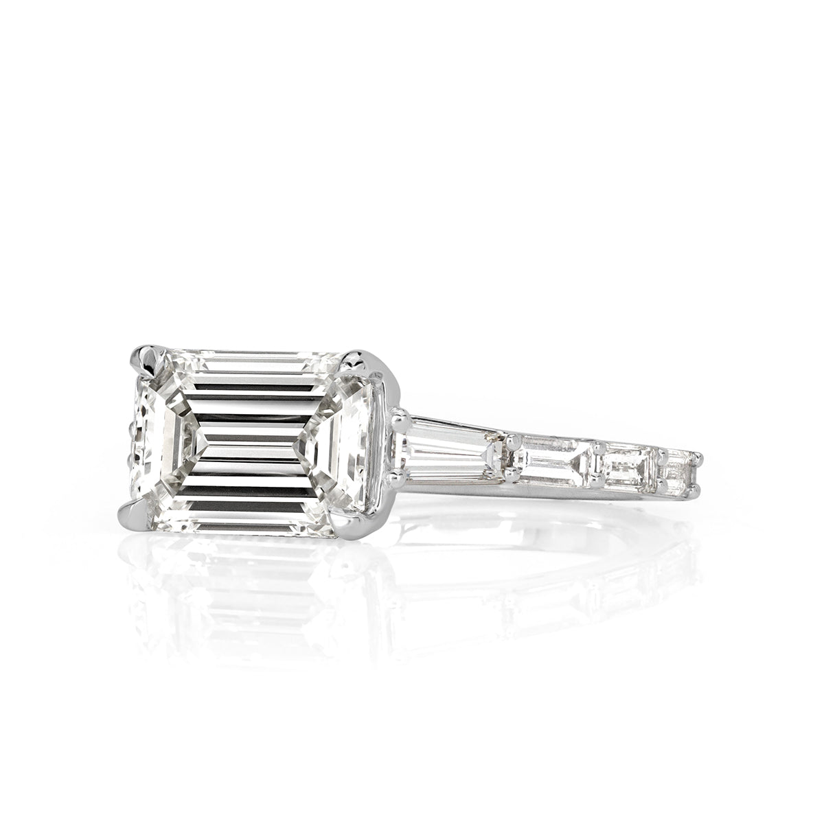 4.78ct Emerald Cut Diamond Engagement Ring