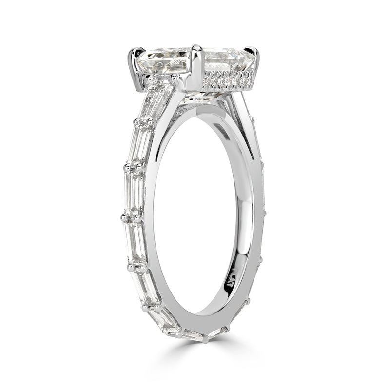4.78ct Emerald Cut Diamond Engagement Ring
