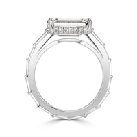 4.78ct Emerald Cut Diamond Engagement Ring